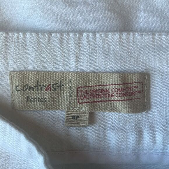 SM220 Contrast petites high waisted white jeans - Picture 7 of 8